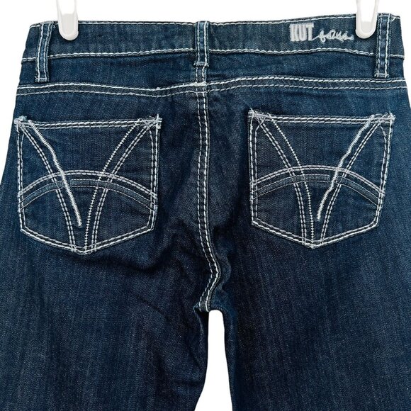 Kut from the Kloth Women Farrah Baby Boot Low Rise Blue Jeans Size 2   W29"xL32" - Picture 4 of 14